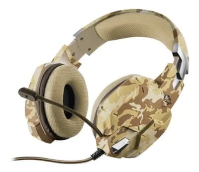 TRUST GXT 322D CARUS DESERT CAMO PC PS4 XBOX SWITCH BEIGE GAMING AUDIFONO 
