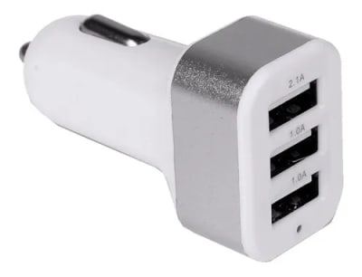 ADAPTADOR AUTOMOVIL 12V 3USB WHITE (MLAB ADAPTADOR AUTOMOVIL 12V 3USB WHITE)