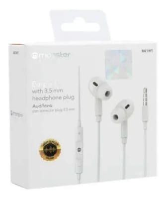 AUDIFONO MONSTER M/LIBRES M21WT 3.5MM BLANCO