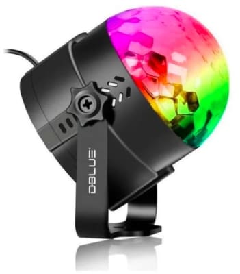 BOLA DE LUZ LED MULTICOLOR PARA FIESTAS CON CONTROL REMOTO