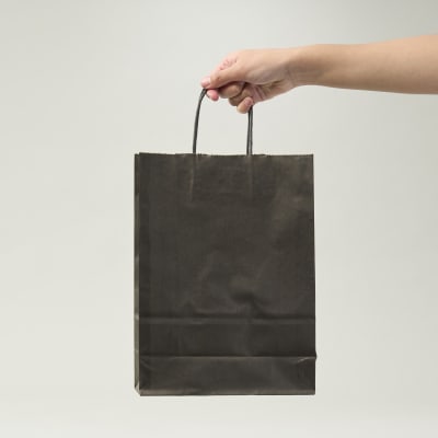 Bolsa de Papel para Regalo Color Negro Tamaño 32x26x12 cms