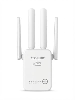 Router / Repetidor Wi-Fi de 4 Antenas 3 en 1 Pix-Link 300Mbps