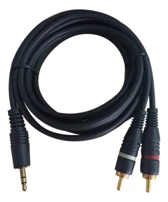 CABLE DE AUDIO PLUG 3,5MM A 2 RCA 15M
