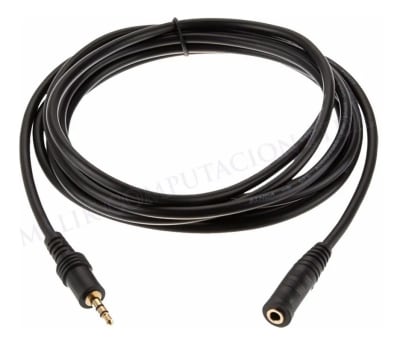 CABLE EXTENSION 3MT PLUG 3.5MT MACHO A 3.5MM HEMBRA CABLE EXTENSION 3MT PLUG 3.5MT MACHO A 3.5MM HEMBRA