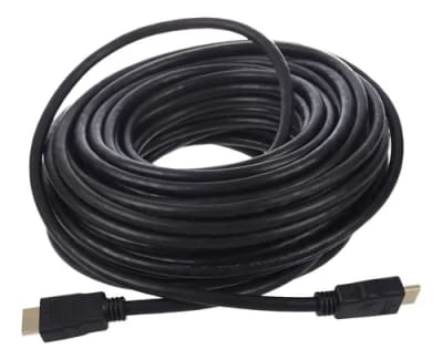 CABLE HDMI 20M. M/M, 1.4, CONECTORES BAÑO ORO