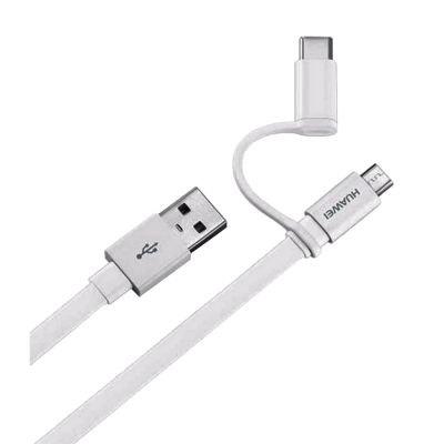CABLE 2 en 1 - AP555 HUAWEI MICROUSB + TIPO C - 1.5M 2A CABLE 2 en 1 - AP555 HUAWEI MICROUSB + TIPO C - 1.5M 2A