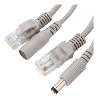 CABLE RED + CORRIENTE ARMADO PARA CAMARA NVR 5M