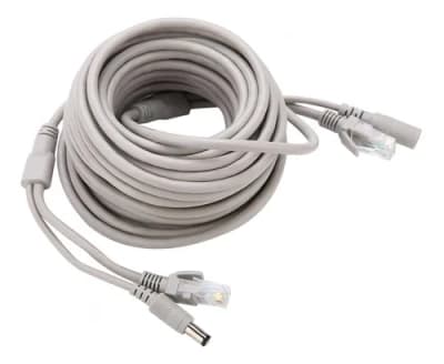 CABLE RED + CORRIENTE ARMADO PARA CAMARA NVR 20M
