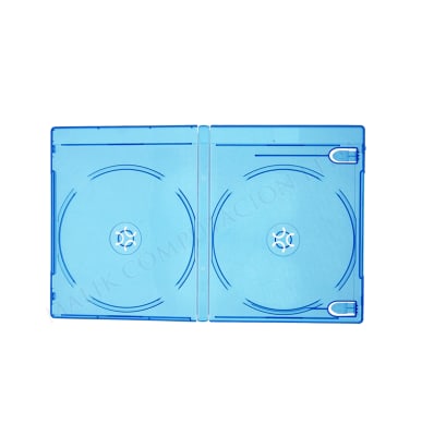 CAJA DOBLE BLU-RAY 12 MM AZUL CALIDAD PREMIUM BR-12D CAJA DOBLE BLU-RAY 12 MM AZUL CALIDAD PREMIUM BR-12D