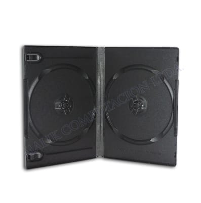 CAJA DOBLE DVD 14MM NEGRA CALIDAD PREMIUM DVD-14D CAJA DOBLE DVD 14MM NEGRA CALIDAD PREMIUM DVD-14D