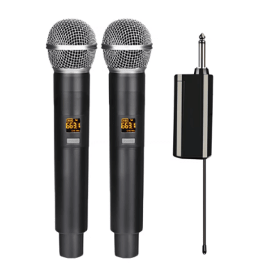 SET 2 MICROFONOS INAL. PHILCO RECEP. RECARGABLE