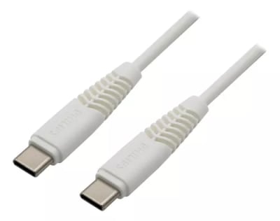 CABLE PHILIPS UBC-C A USB-C 1M 2A MAX BLANCO DLC5531CW