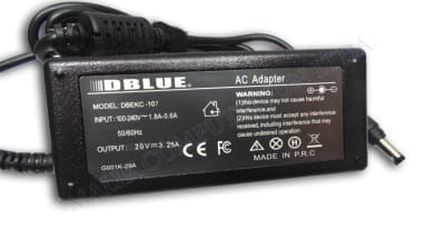 CARGADOR PARA OLIDATA 20V 3.25A 5.5MM * 2.5MM