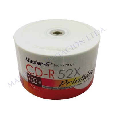 50 CD IMPRIMIBLES MASTER-G 52X PLATINUM 50 CD IMPRIMIBLES MASTER-G 52X PLATINUM