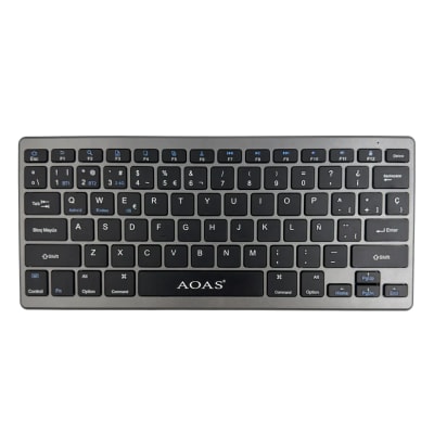 Kit Teclado y Mouse Kit Bluetooth Recargable A-1011B Negro