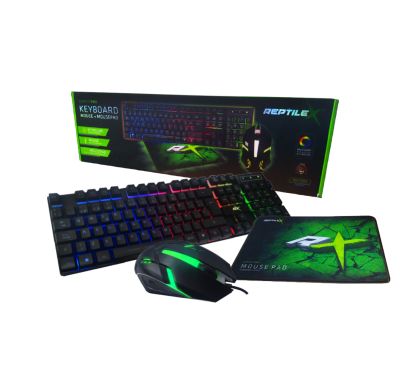 COMBO GAMER PRO REPTILEX - Teclado - Mouse - Mousepad
