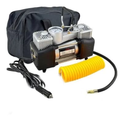 CAJA COMPRESOR AIRE DOBLE CILINDRO 12V INFLADOR NEUMATICOS TL189