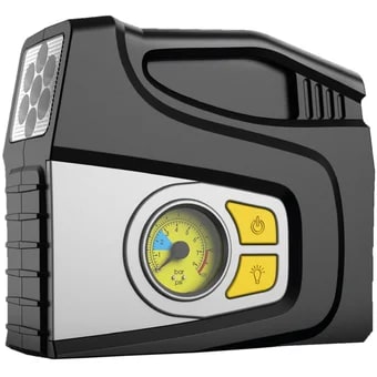 COMPRESOR DE AIRE 12V - 100 PSI - 25L/PM - CON LUCES LED DE EMERGENCIA TL217