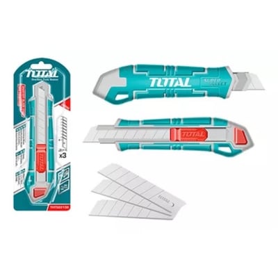 Corta Carton Cuchillo Cartonero 18mm X 100mm Total Tht522136