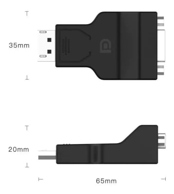 ADAPTADOR DP-M A VGA-H
