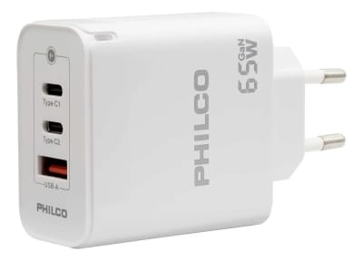 CARG. DE PARED SUPER RAPIDO 65W USB A Y TIPO C