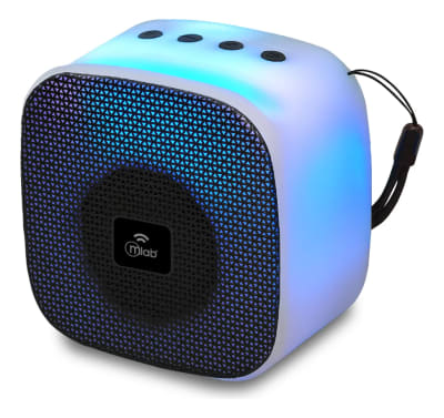 MLAB PARLANTE MINI FLAMING CUBE NEGRO