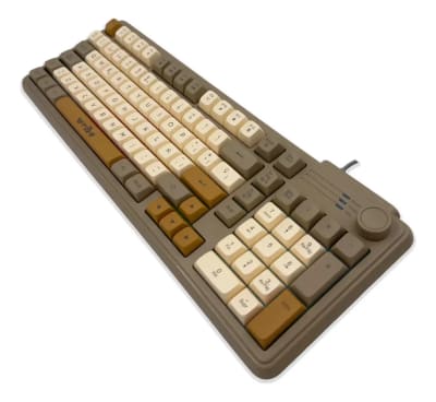 Teclado Rgb Con Rueda De Iluminación Wb-222 Café