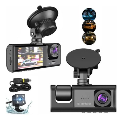 Camara Para Auto Hd 1080p 3 Camaras Wifi