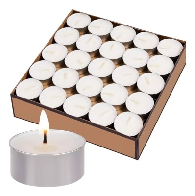 50 Velas Flotantes Blancas Malik - Duración 4-5 Horas