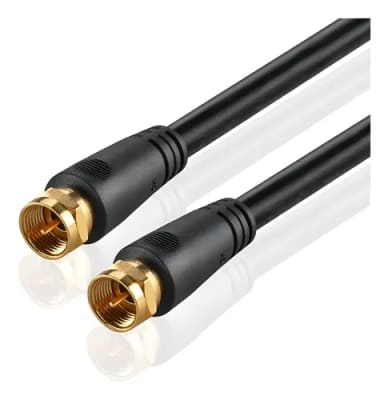 CABLE COAXIAL C/TERM F NEGRO 5.0 MTS MV-813