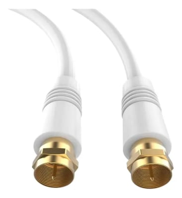 CABLE COAXIAL C/TERM F BLANCO 15 MTS MV-825