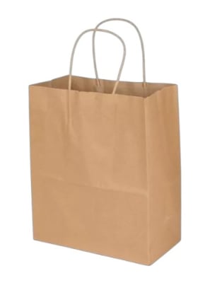 Bolsa de Papel para Regalo Color Cafe Tamaño 21x13x8 cms