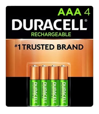 PACK 4 PILAS AAA DURACELL RECARGABLE PACK 4 PILAS AAA DURACELL RECARGABLE