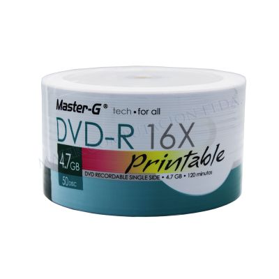 50 DVD 16X IMPRIMIBLES MASTER-G PLATINUM 50 DVD 16X IMPRIMIBLES MASTER-G PLATINUM