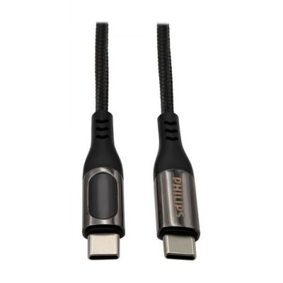 CABLE PHILIPS USB-C A USB-C C/PANTALLA 1M 100W