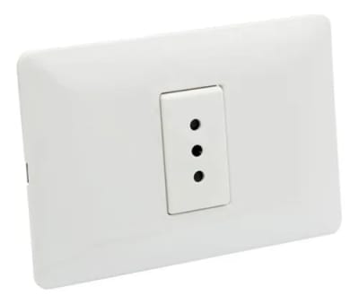 ENCHUFE PARA MURO SIMPLE 250V 10A 