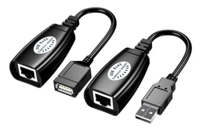 ADAPTADOR USB EXTENCION POR CABLE RED 40-50 MT