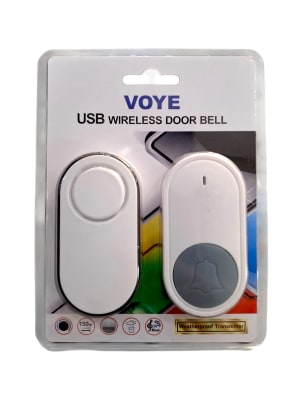 Timbre Inalámbrico Elegante Recargable USB Voye