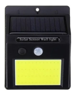 FOCO SOLAR 48 LED CON SENSOR DE MOVIMIENTO LAMPARA EXTERIOR