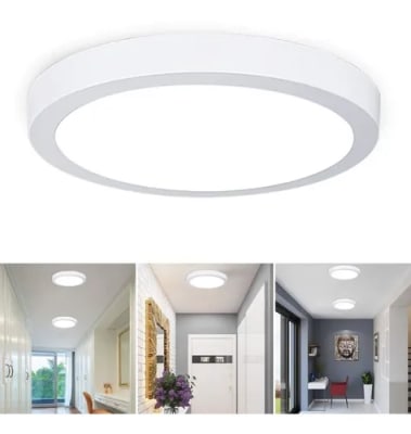 PLAFON 12W FOCO SOBREPUESTO LUZ FRIA LOGIC
