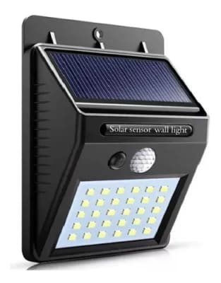 Luz Lámpara De Pared Foco Solar 30 Led Exterior