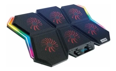 GAMING PORTATIL ENFRIADOR CON 6 VENTILADORES RX0051 REPTILEX