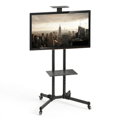 SOPORTE TV PEDESTAL CON RUEDAS 32-70¨ AJUSTABLE ALTURA