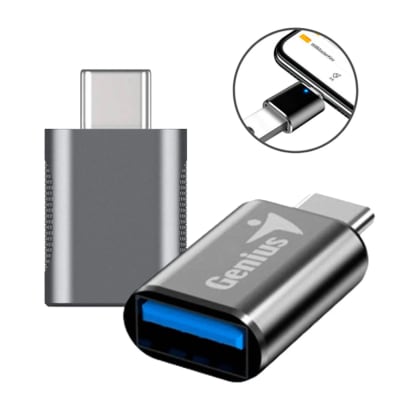 ADAPTOR TYPE C to USB-A GENIUS ACC-C2A 150GEN09524