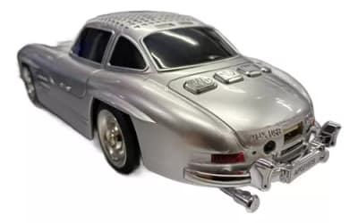PARLANTE AUTO 300 SL PORTATIL CON ENTRADA BT/SD/USB/FM/ SILVER AP02107S