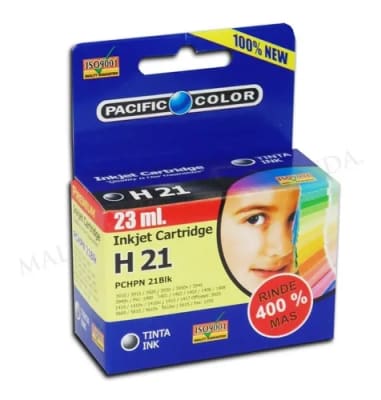 CARTUCHO COMPATIBLE PARA HP21 HP 21 NEGRO 23 ML