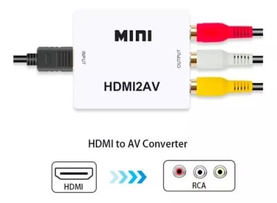 Adaptador Hdmi a AV Convertidor HDMI a 3 RCA HDMI2AV