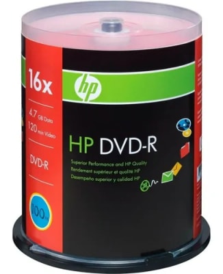 PACK 100 DVD LOGO HP 16X PACK 100 DVD LOGO HP 16X