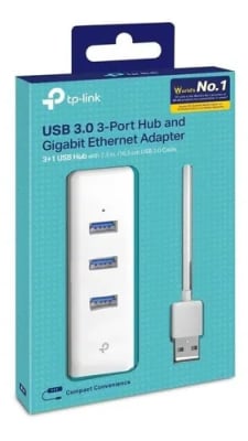 ADAPTADOR USB 3.0 HUB + PUERTO LAN TPLINK UE330 ADAPTADOR USB 3.0 HUB + PUERTO LAN TPLINK UE330