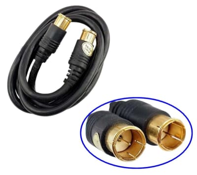 CABLE COAXIAL C/TERM F PRESIÓN NEGRO 1.0 MT MV-872